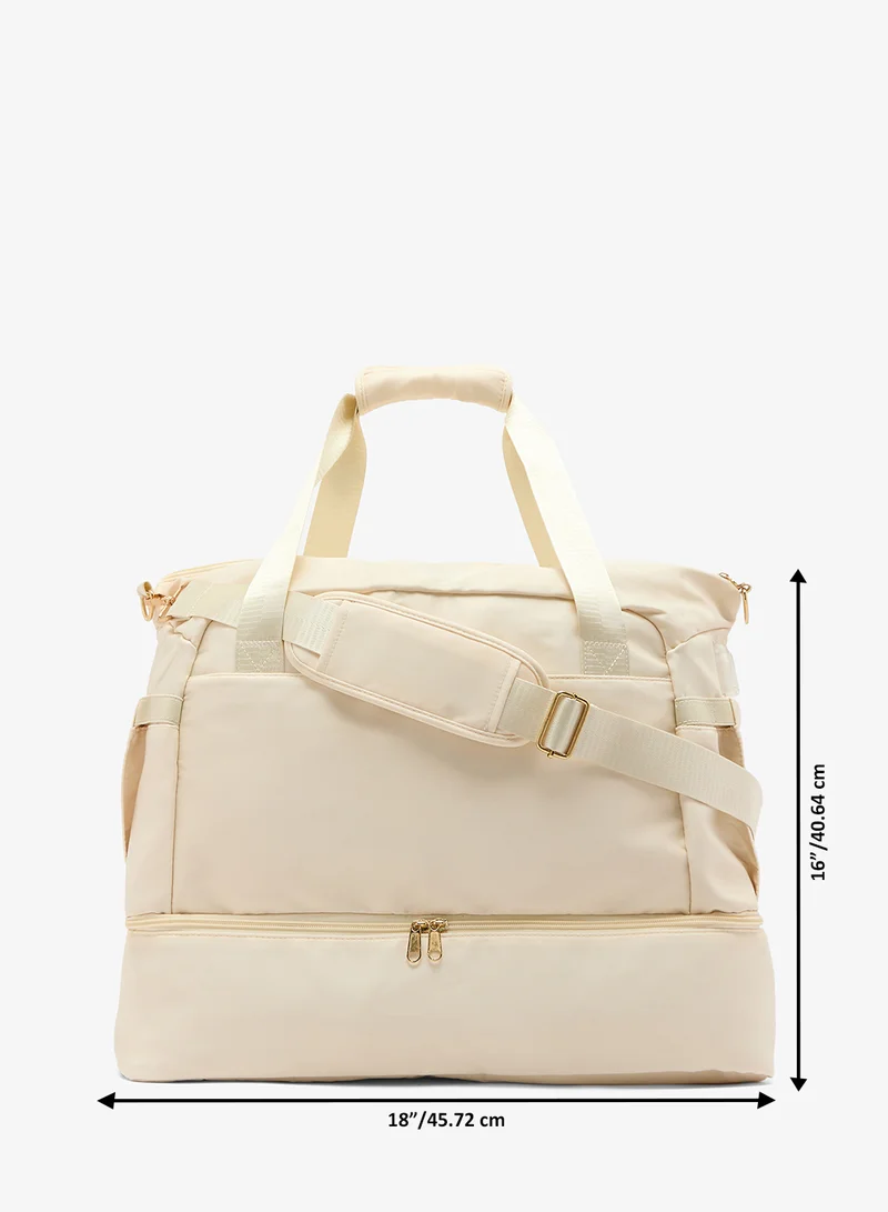 ELLA White Multi-use Travel Duffel Bag for Women | Best Price UAE